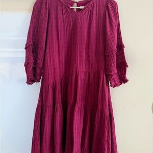 Zara Kids Magenta Ruffle Dress